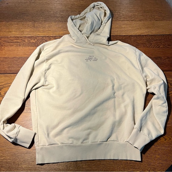P & Co A Mindset For Purposeful Living Tan/Cream Hoodie Unisex- Small - Picture 7 of 10